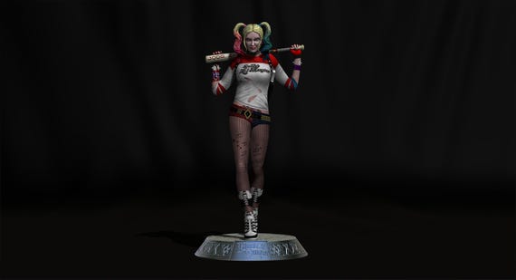 Harley Quinn Suicide Squad file STL-OBJ For 3D printer