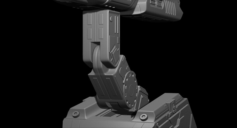 Predator Shoulder Cannon plasma Two Size File for 3D Printer - Model Printing image 8