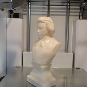 Ludwig van Beethoven bust model printing miniature assembly file stl-obj for 3D Printer afbeelding 15