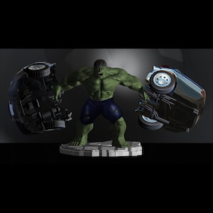 Hulk From Movie The Incredible Hulk 2008 with Edward Norton File STL 3D Print Model Two Versions
