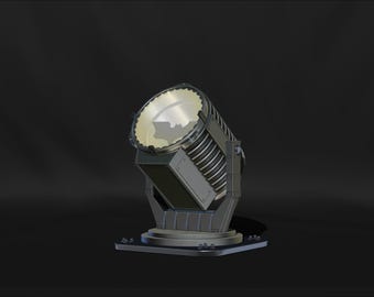 Bat Signal Searchlight Lamp 3D model Miniature Assembly File STL-OBJ for 3D Printing