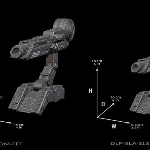 Predator Shoulder Cannon plasma Two Size File for 3D Printer - Model Printing image 18