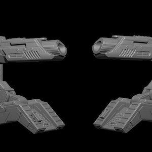 Predator Shoulder Cannon plasma Two Size File for 3D Printer - Model Printing image 2