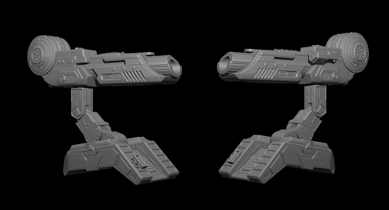 Predator Shoulder Cannon plasma Two Size File for 3D Printer - Model Printing image 2
