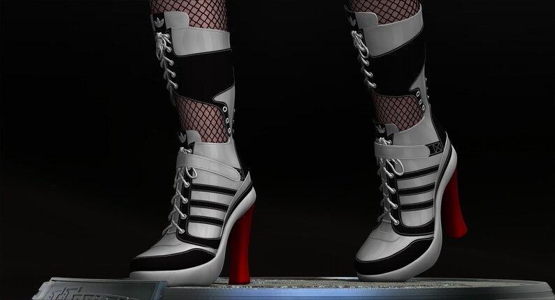 Harley Quinn Suicide Squad file STL-OBJ For 3D printer immagine 6