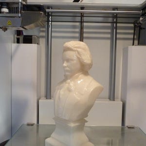 Ludwig van Beethoven bust model printing miniature assembly file stl-obj for 3D Printer afbeelding 18
