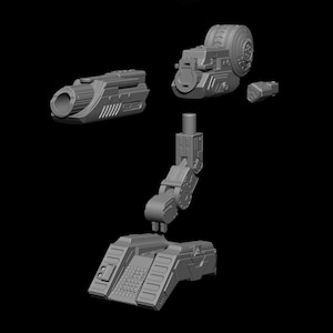 Predator Shoulder Cannon plasma Two Size File for 3D Printer - Model Printing image 13
