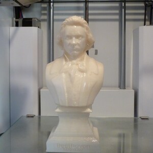 Ludwig van Beethoven bust model printing miniature assembly file stl-obj for 3D Printer afbeelding 14