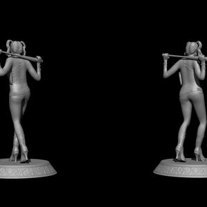 Harley Quinn Suicide Squad file STL-OBJ For 3D printer immagine 9