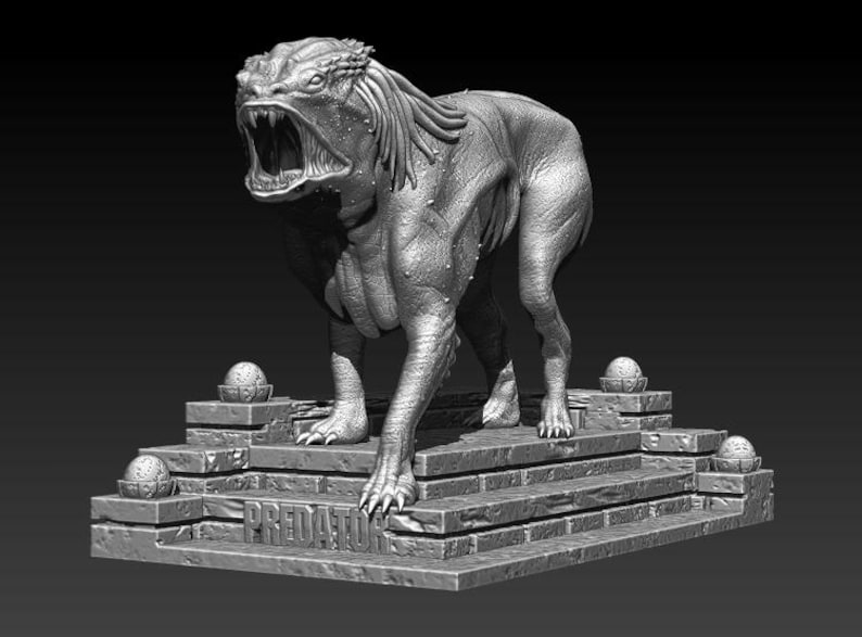 Predator Dog 3D Model STL File for 3D Printing image 1