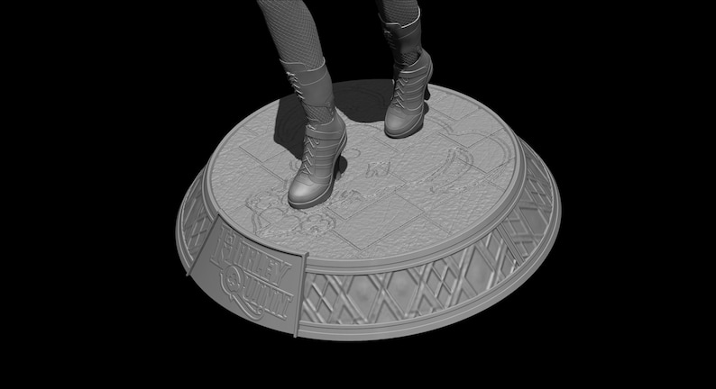 Harley Quinn Suicide Squad file STL-OBJ For 3D printer immagine 10