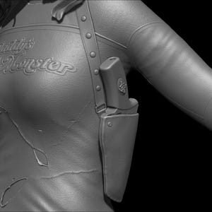Harley Quinn Suicide Squad file STL-OBJ For 3D printer immagine 14