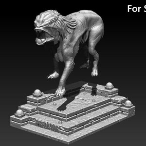 Predator Dog 3D Model STL File for 3D Printing image 14