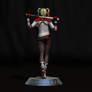Harley Quinn Suicide Squad file STL-OBJ For 3D printer immagine 4