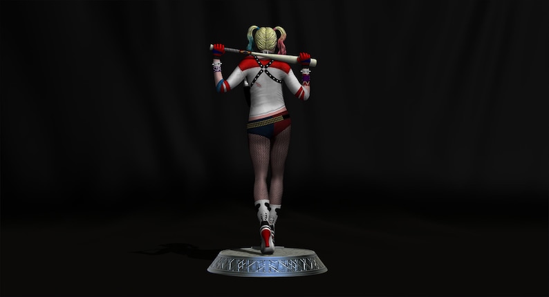 Harley Quinn Suicide Squad file STL-OBJ For 3D printer immagine 4