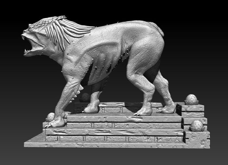 Predator Dog 3D Model STL File for 3D Printing image 6