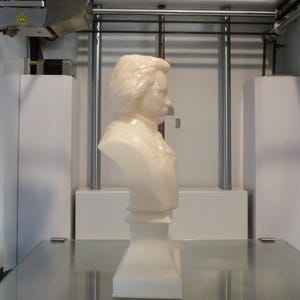 Ludwig van Beethoven bust model printing miniature assembly file stl-obj for 3D Printer afbeelding 16
