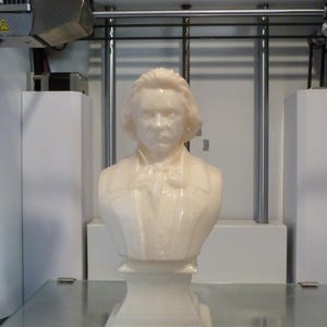 Ludwig van Beethoven bust model printing miniature assembly file stl-obj for 3D Printer afbeelding 17