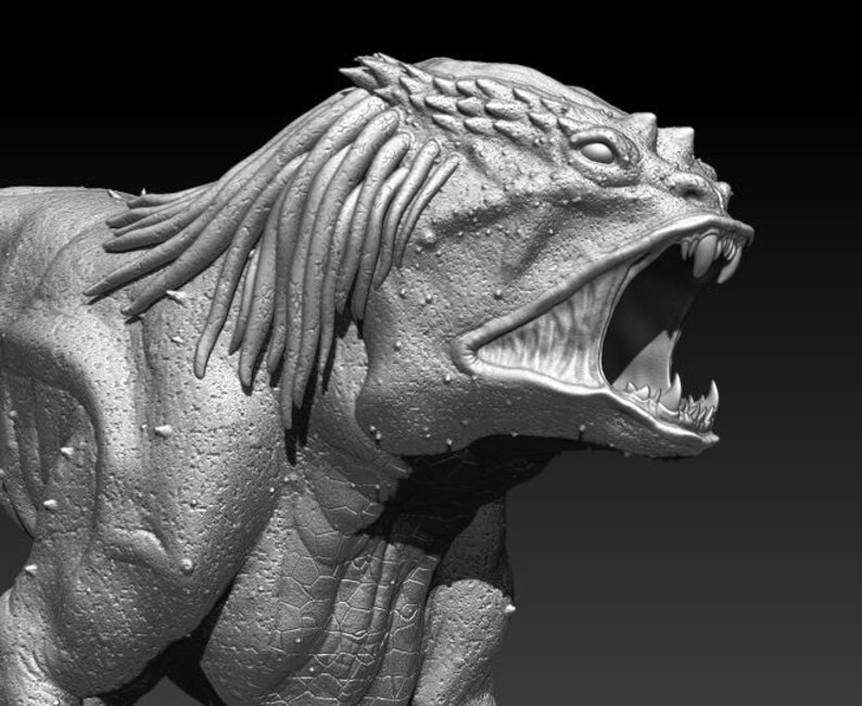 Predator Dog 3D Model STL File for 3D Printing image 11