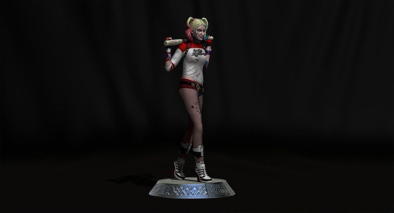 Harley Quinn Suicide Squad file STL-OBJ For 3D printer immagine 3
