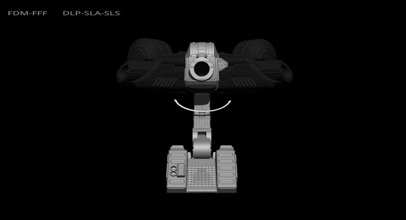 Predator Shoulder Cannon plasma Two Size File for 3D Printer - Model Printing image 12
