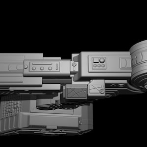 Predator Shoulder Cannon plasma Two Size File for 3D Printer - Model Printing image 6