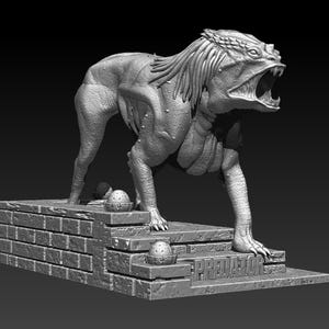 Predator Dog 3D Model STL File for 3D Printing image 3