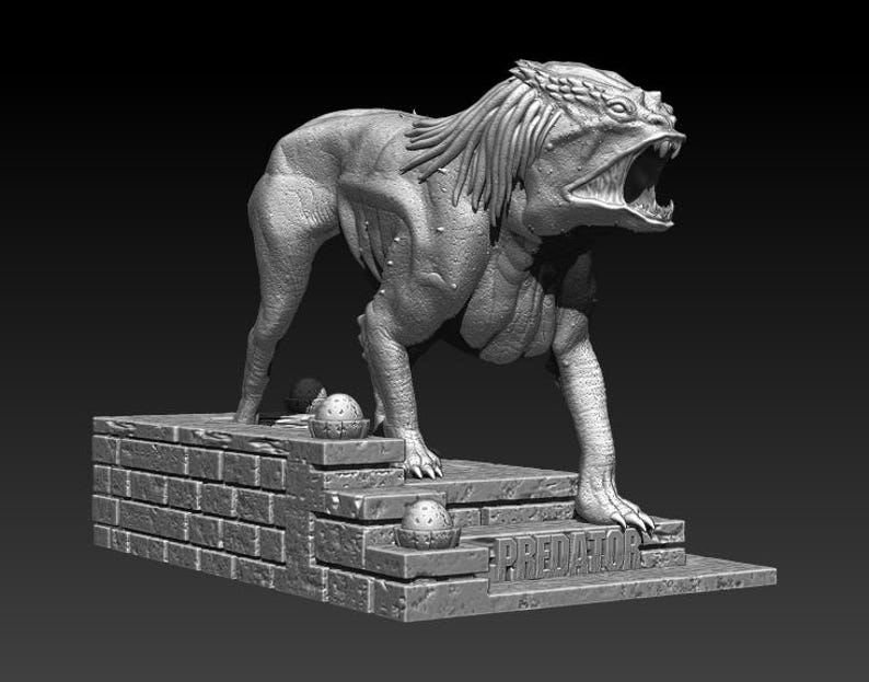 Predator Dog 3D Model STL File for 3D Printing image 3
