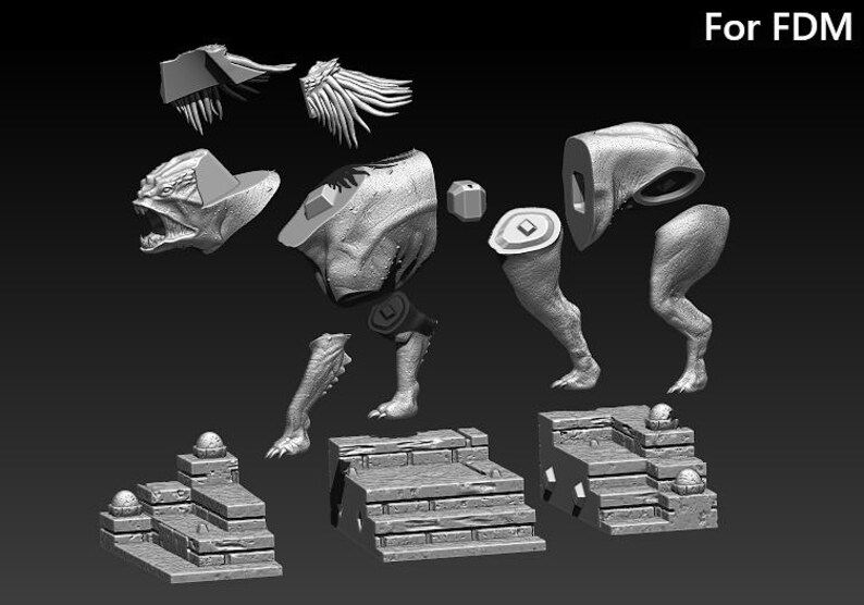 Predator Dog 3D Model STL File for 3D Printing image 17