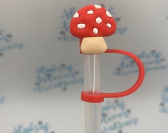 Mushroom Straw Topper: Novelty Drink Accessory