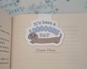 Sausage Dog Magnetic Bookmark: Funny Dachshund Page Marker