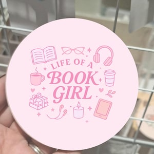 Posavasos Book Girl, regalo para amantes de los libros