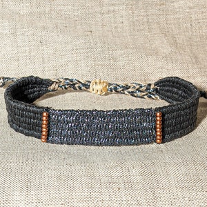 Handwoven Bracelet, Minimalist Bracelet, Woven Tapestry Boho Jewelry, Loom Woven Bracelet, Textile Weaving jewelry, Gift for woman