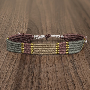 Handwoven Bracelet, Minimalist Bracelet, Woven Boho Jewelry, Loom Woven Bracelet, Textile jewelry, Gift for her and him, Weaving bracelet