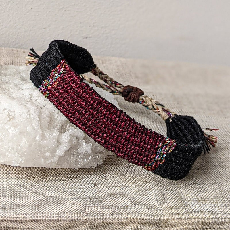Bracelet bohème 80 fils femme et homme, tissé main, amitié, mixte, résistent à la mer, réglable