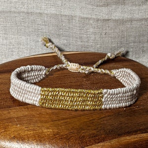 Handwoven Bracelet, Minimalist Bracelet, Woven Tapestry Boho Jewelry, Loom Woven Bracelet, Textile Weaving jewelry, Gift for woman