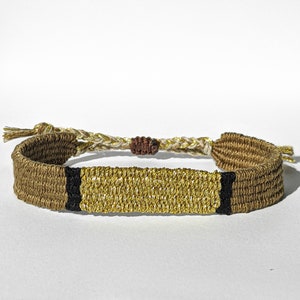 Handwoven Bracelet, Minimalist Fabric Bracelet, Loom Woven Boho Jewelry, Textile jewelry, Gifts for man and woman / her / mother, Weaving
