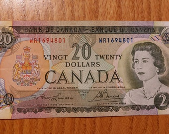 1969 Canada 20 Dollar Banknote