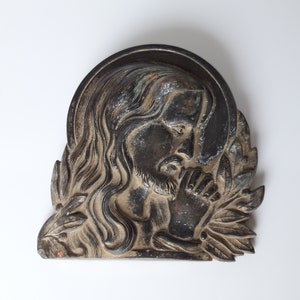 Metal Plaque of a Christian Saint