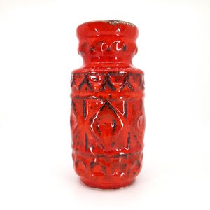 Mid-Century West German Bay Keramik 92-20 Red Vase