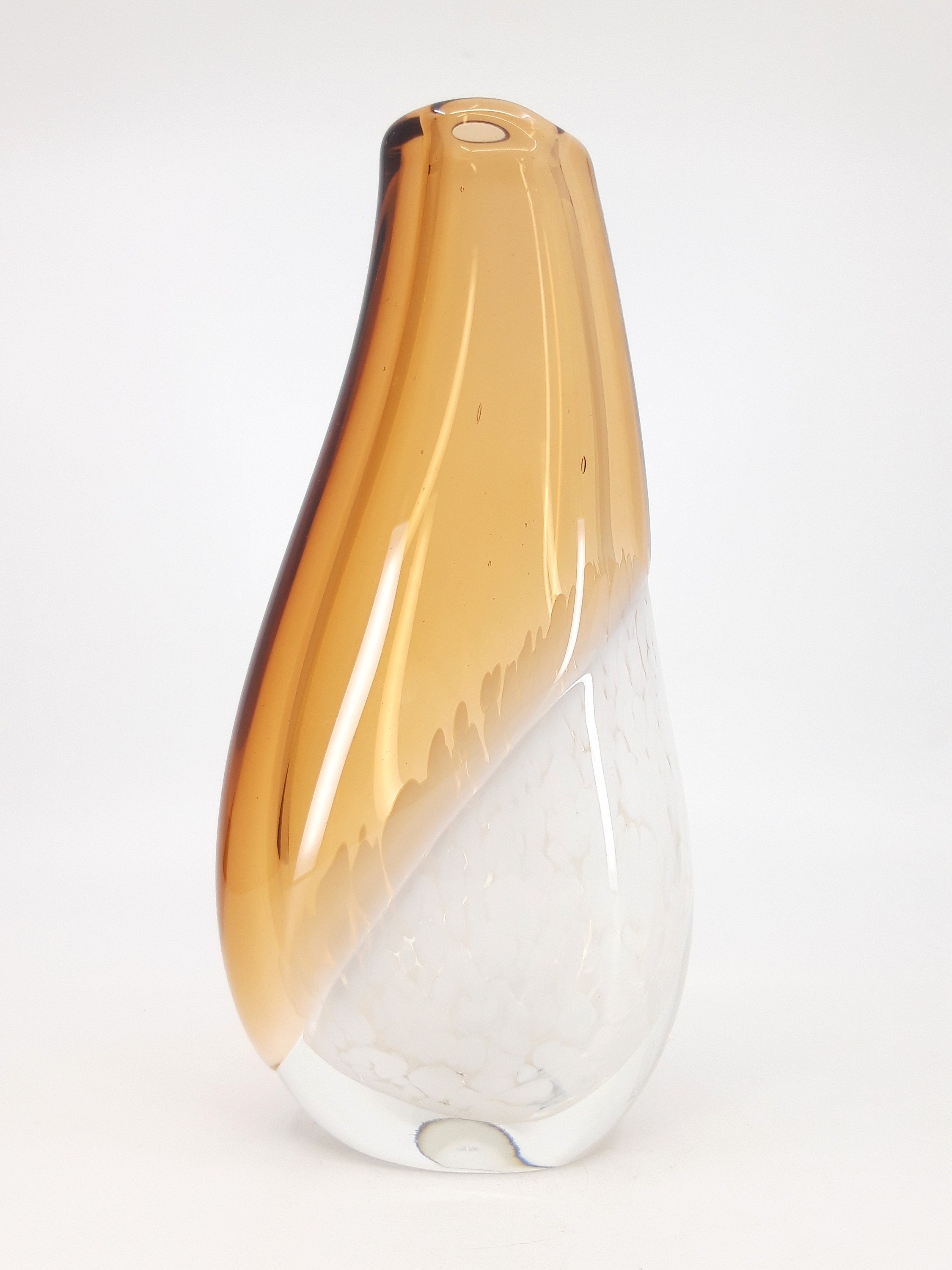 Ladislav Palecek Skrdlovice Czech Glass Vase - Etsy