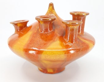 Mid-Century Ceramic European Ikebana Vase