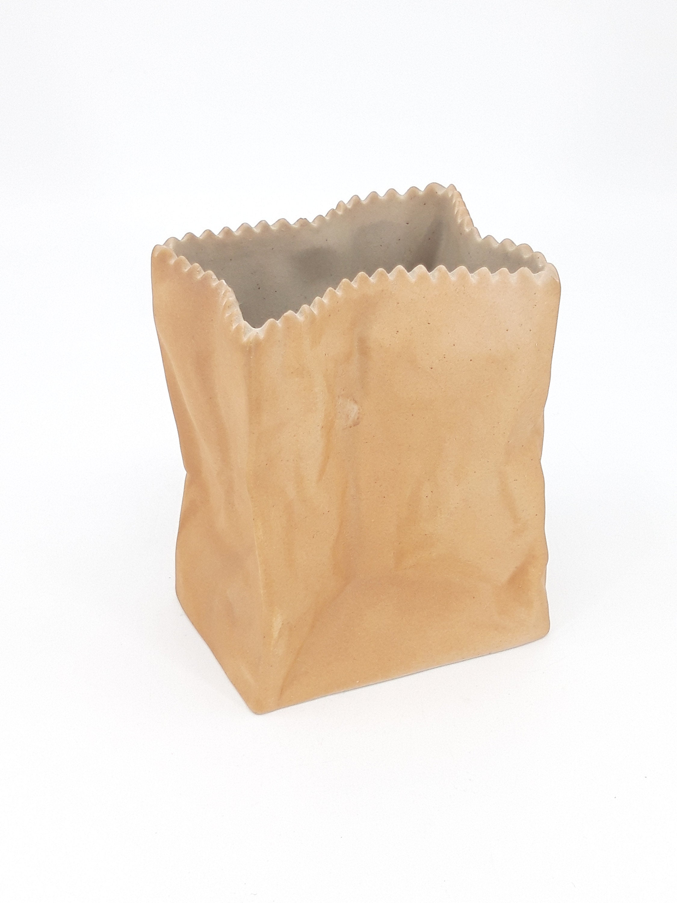 Rosenthal - Paper Bag Vase, 10 cm, White Matt Polished