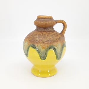 Mid-Century East German VEB Haldensleben Ceramic Lava Vase