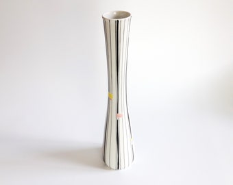 ヴィンテージ 1990 年代 Hutschenreuther ドイツ 手描き磁器花瓶