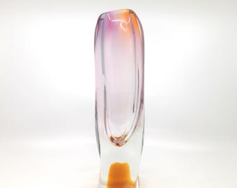 Mid-Century Josef Rozinek Czech Glass Vase