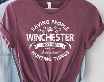 Camiseta sobrenatural / Camisa sobrenatural / Camiseta de los hermanos Winchester / Sam Winchester / Dean Winchester / Camiseta para hombre / Camiseta para mujer
