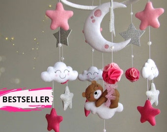 Pink Baby Mobile Etsy
