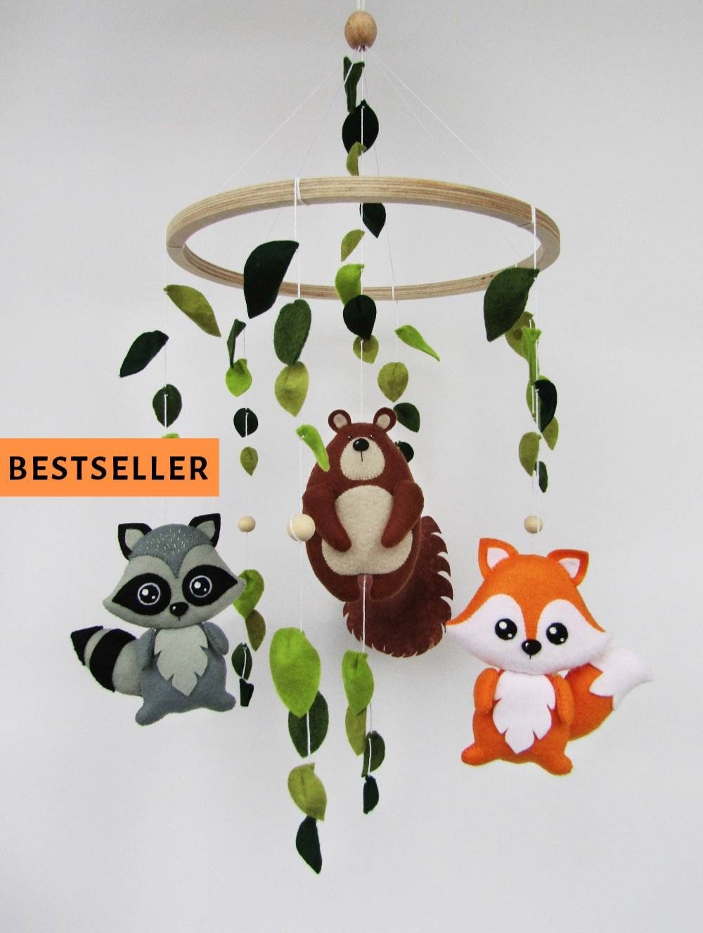 Woodland Baby Crib Mobile for Nursery Decor. Forest Baby Etsy