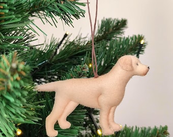 Golden Retriever Weihnachtsschmuck - Labrador Retriever Filzhund Dekoration - Individuelle Hundeverzierung